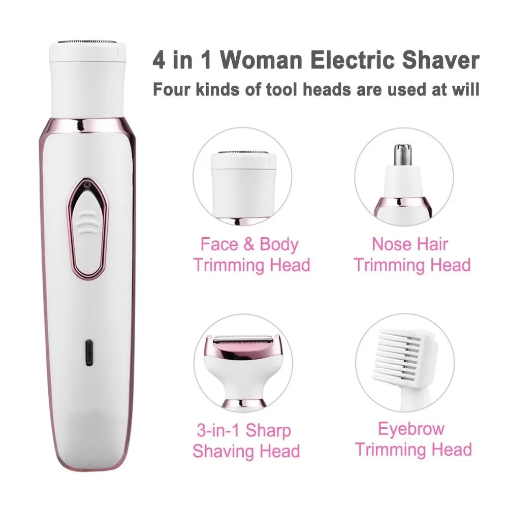 4 in 1 Electric Hair Removal Set
