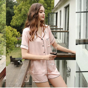Women’s Silk Satin Pajama Set