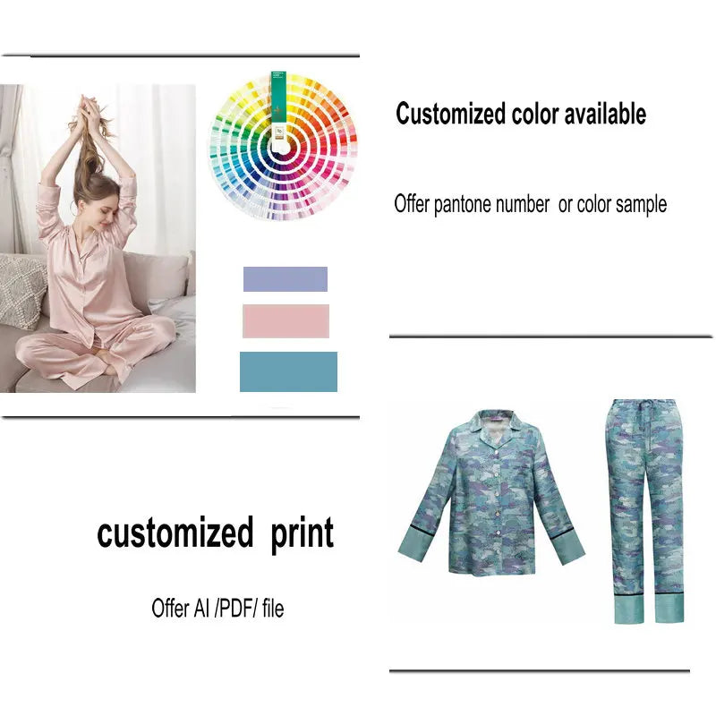 Women’s Silk Satin Pajama Set