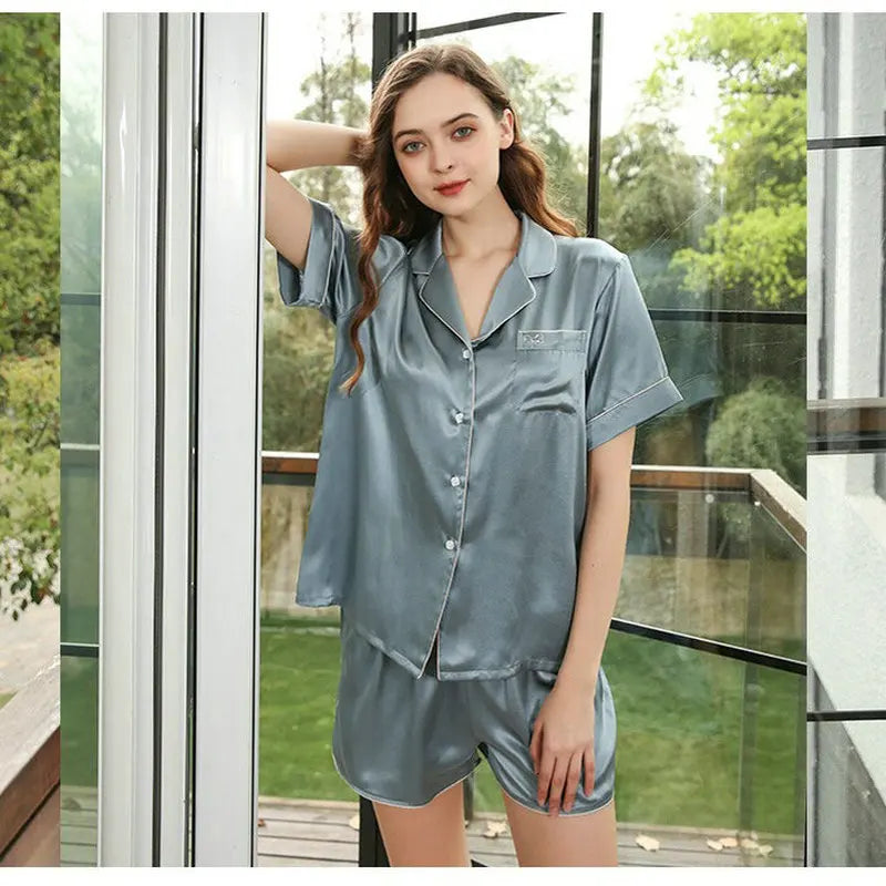 Women’s Silk Satin Pajama Set