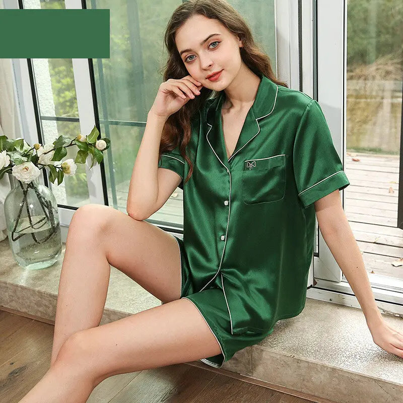 Women’s Silk Satin Pajama Set