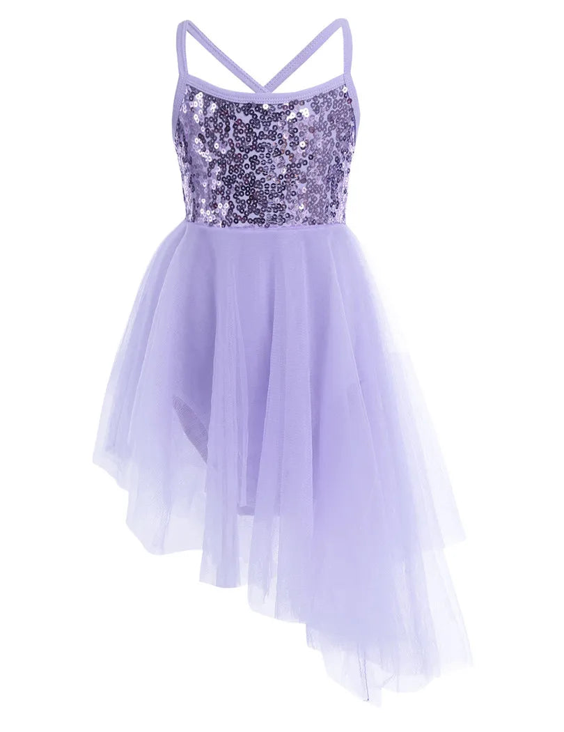 Girls Sequined Ballet Dress