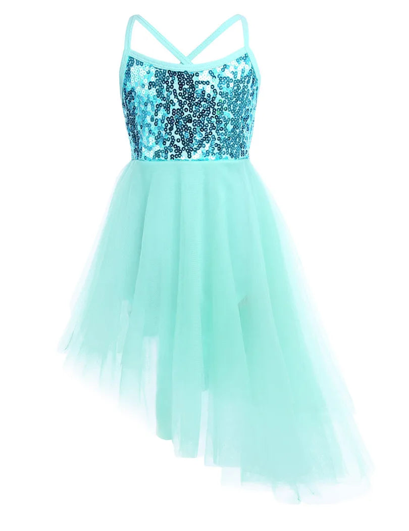 Girls Sequined Ballet Dress
