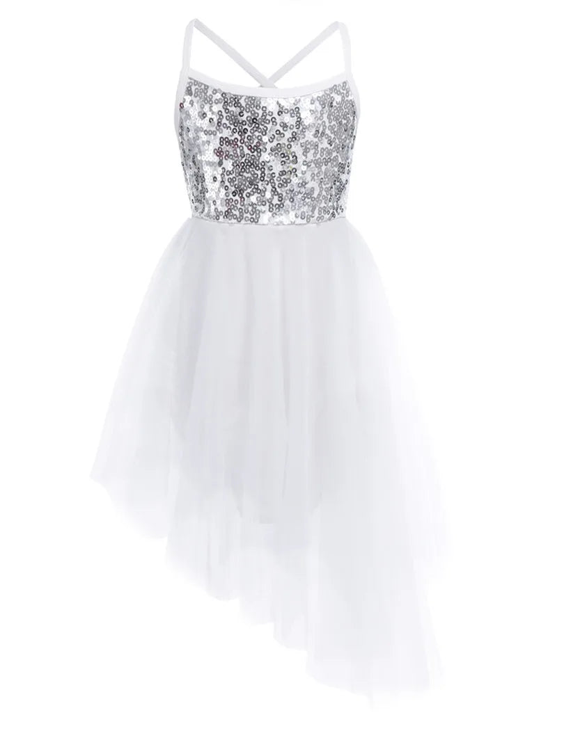 Girls Sequined Ballet Dress