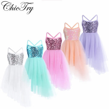 Girls Sequined Ballet Dress
