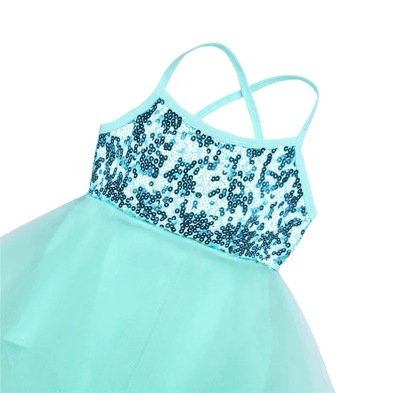 Girls Sequined Ballet Dress
