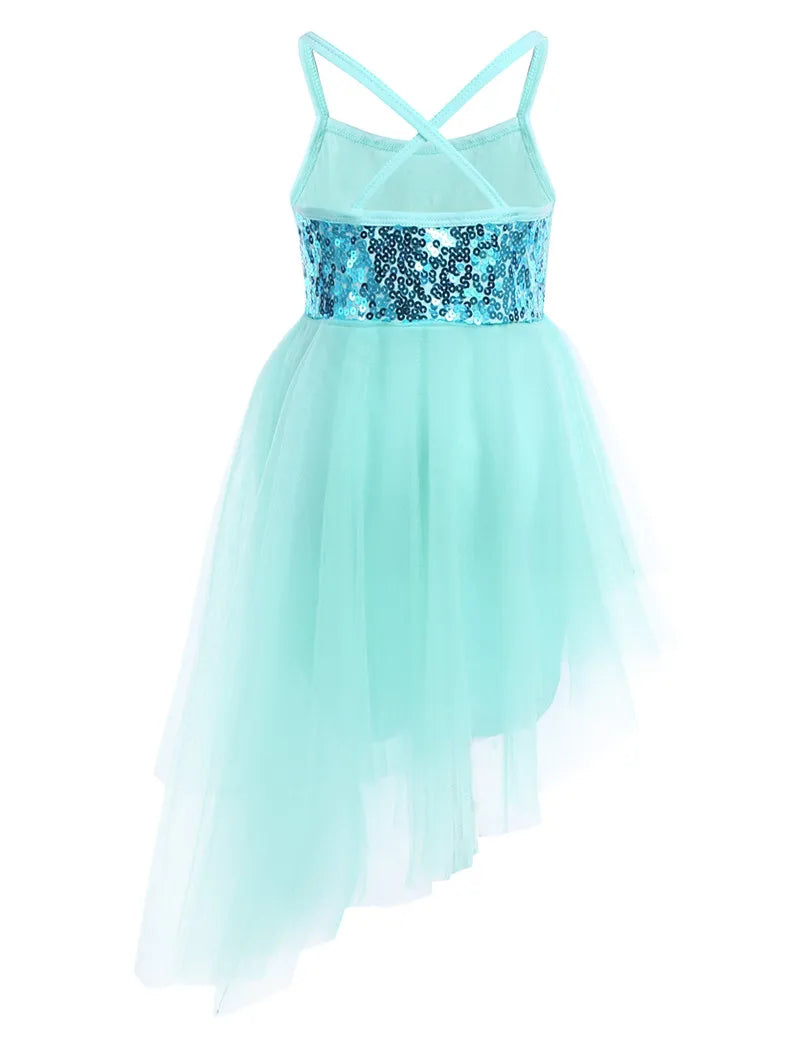 Girls Sequined Ballet Dress
