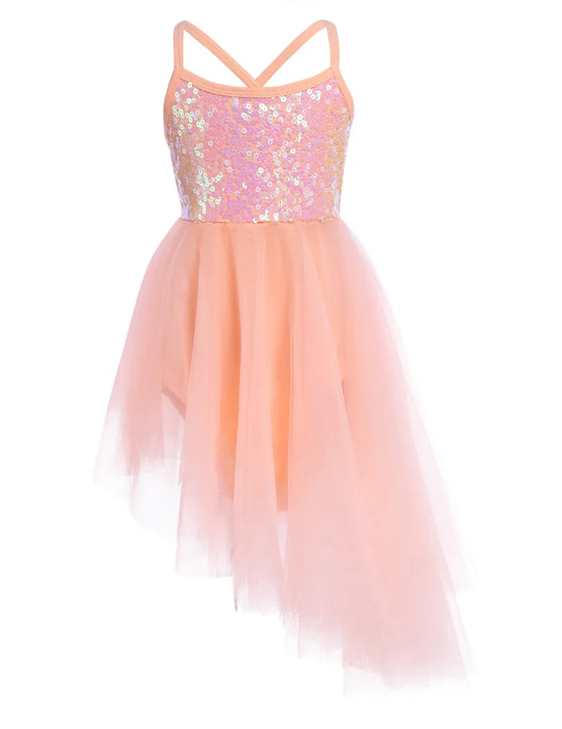 Girls Sequined Ballet Dress