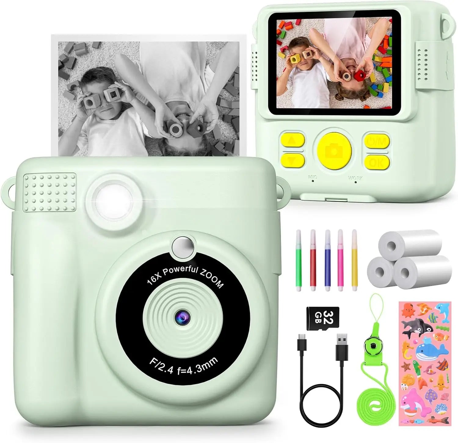 Kids Instant Print Camera