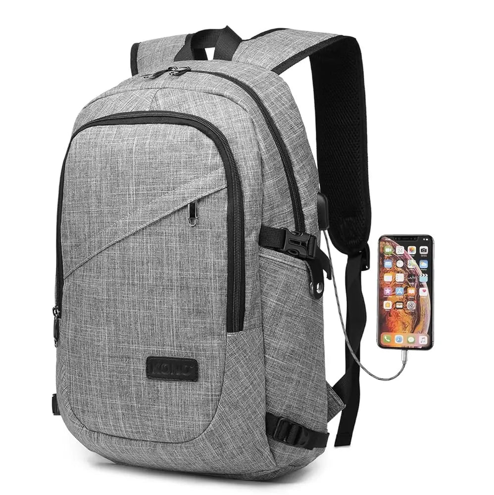 Anti-Theft Laptop Backpack with USB Charging