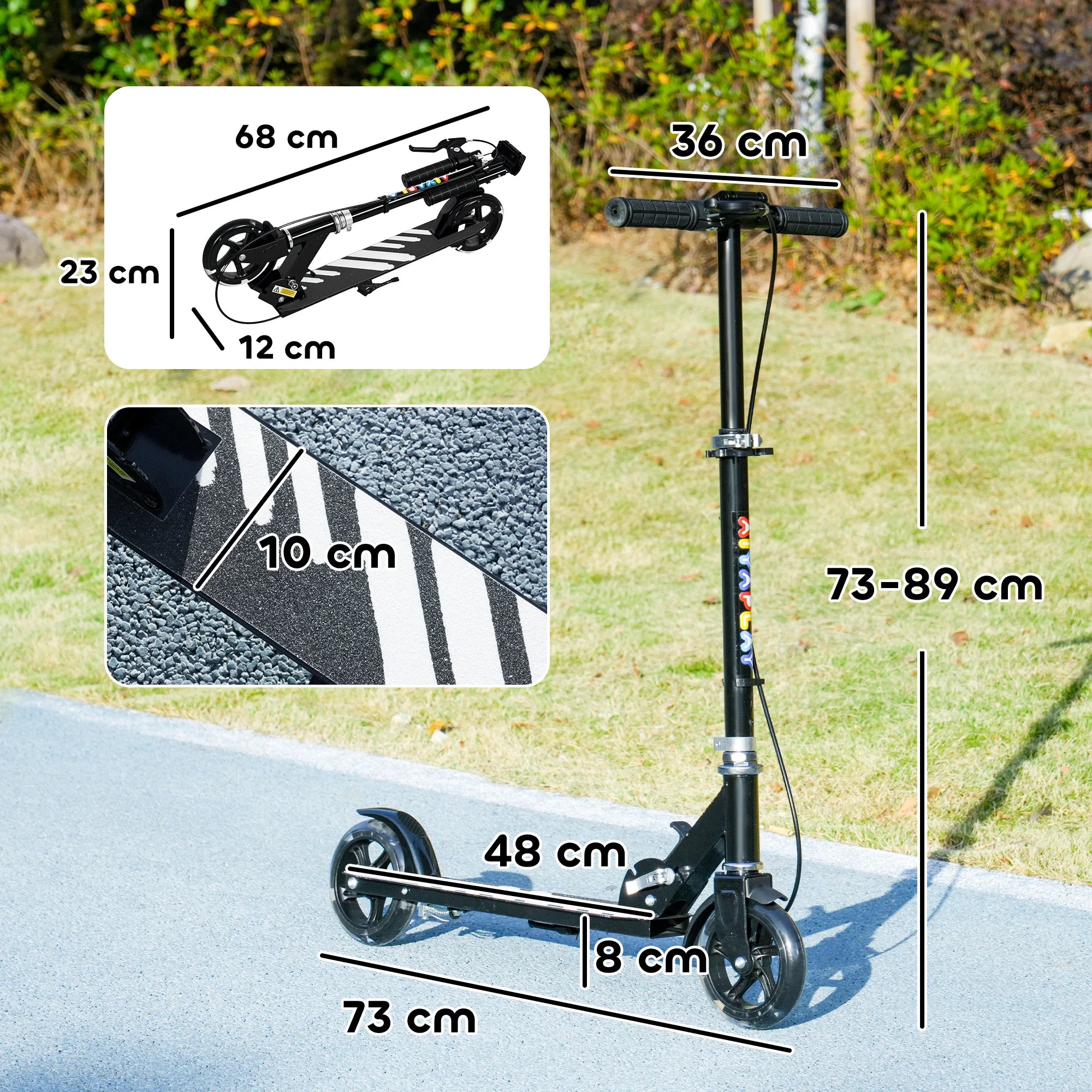 Kids Adjustable Folding Scooter with LED Wheels