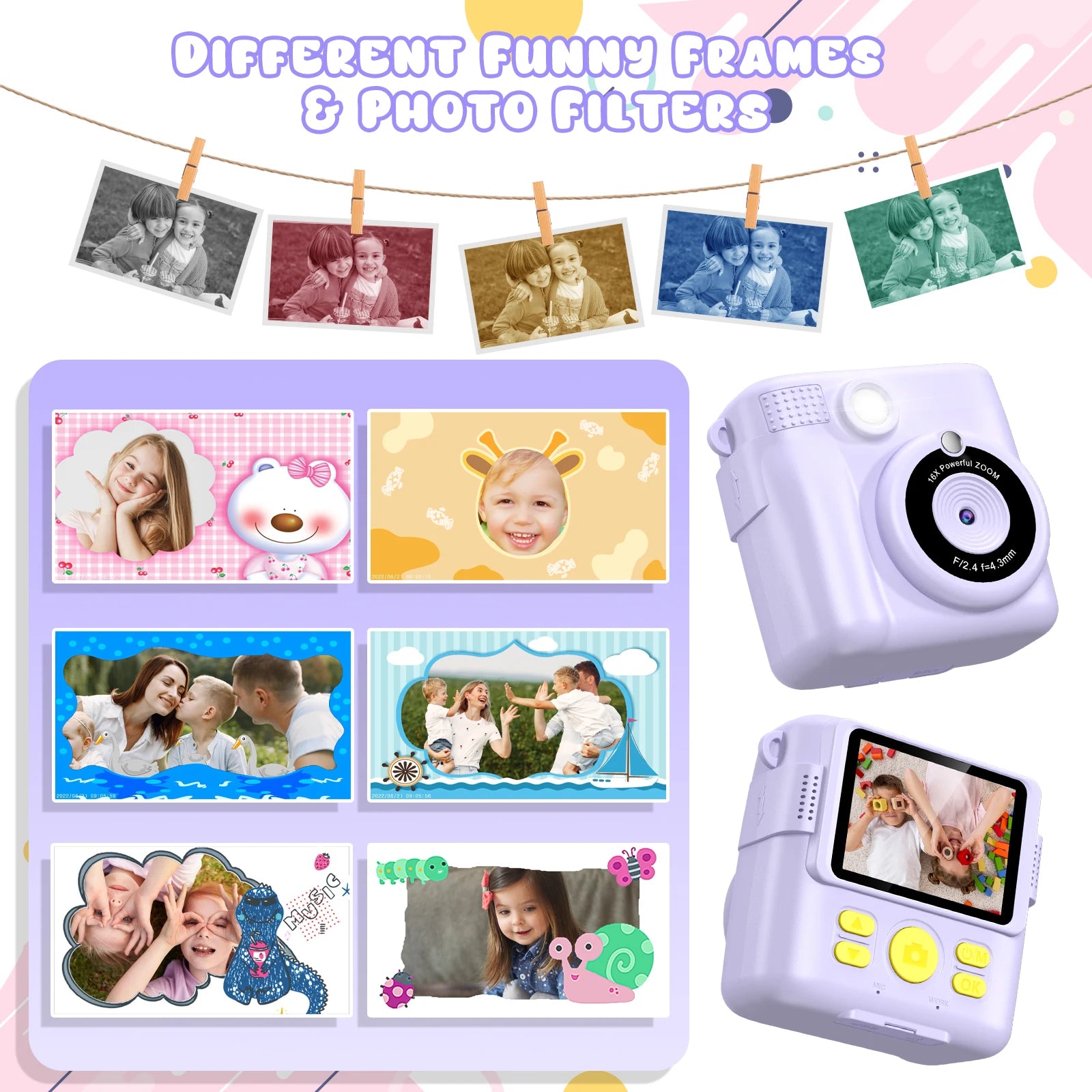 Kids Instant Print Camera