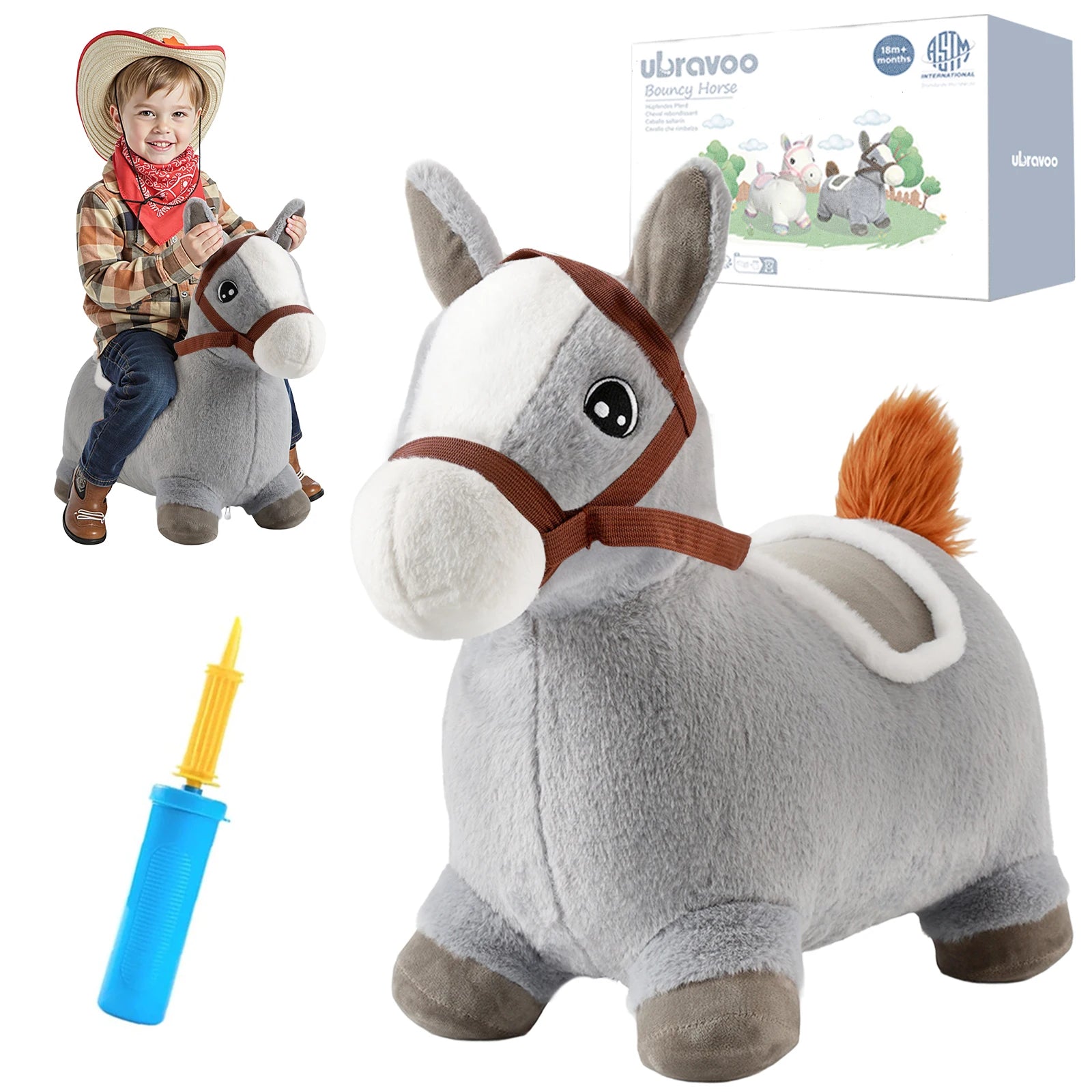 Toddler Plush Bounce Animals
