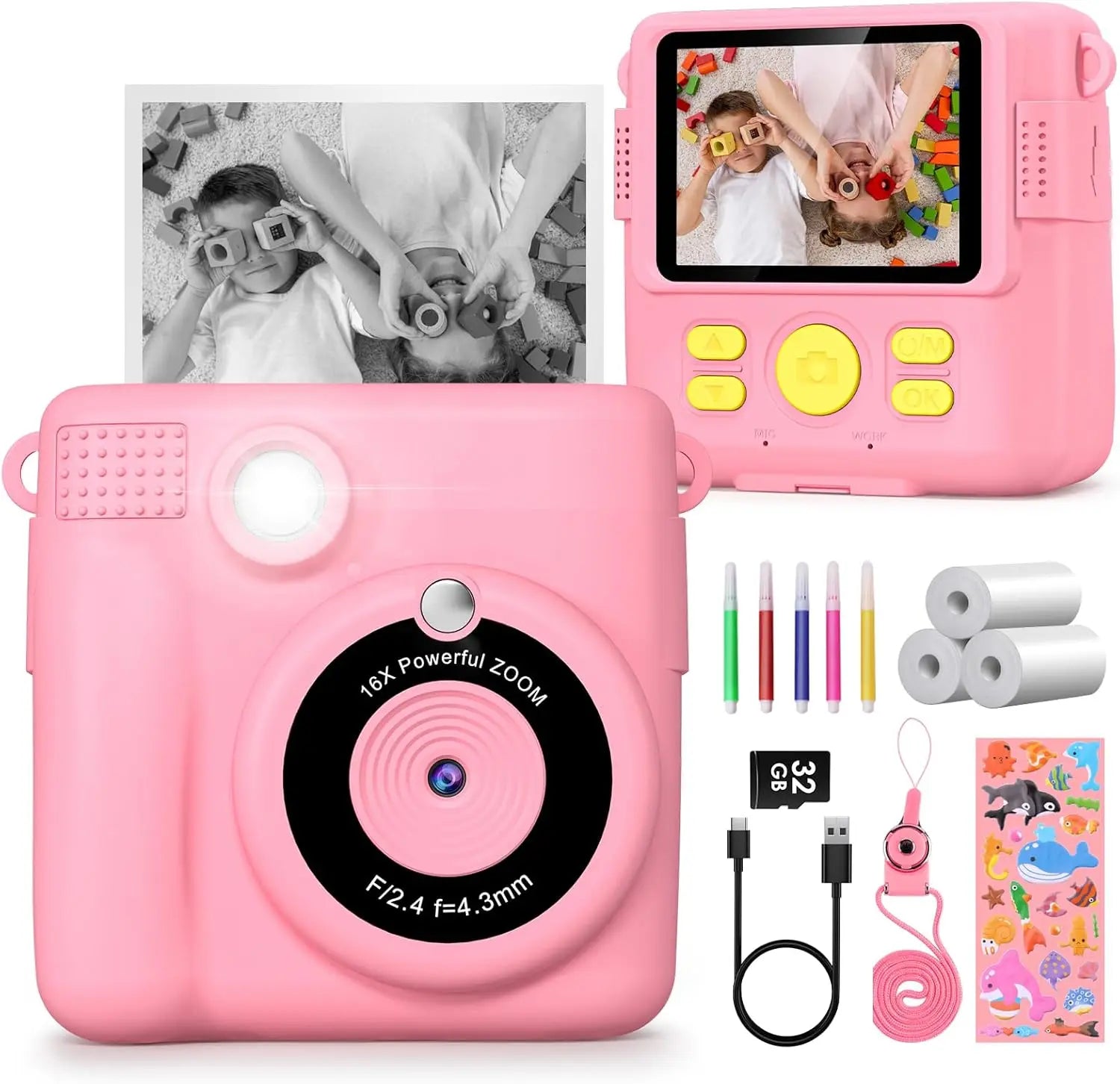 Kids Instant Print Camera