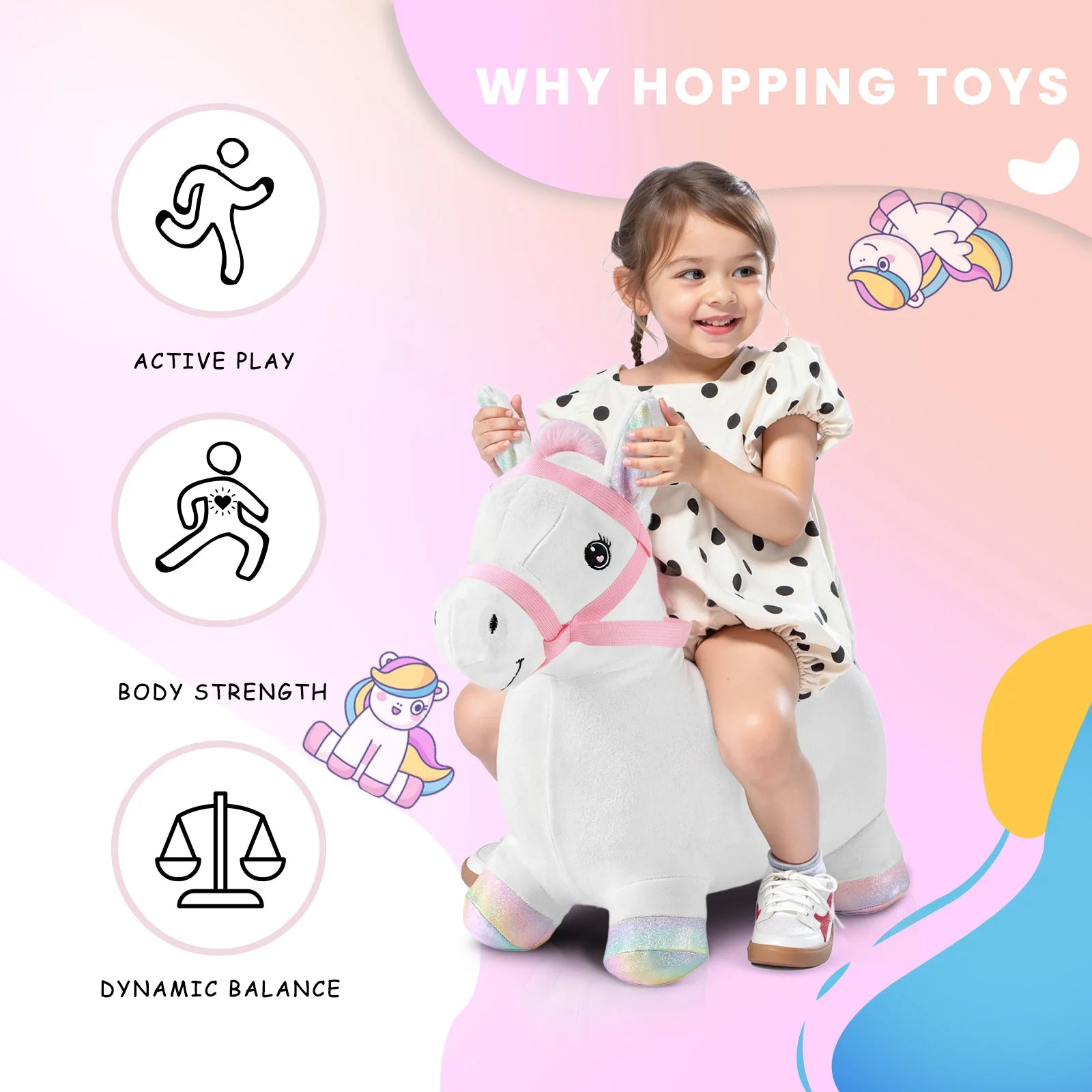 Toddler Plush Bounce Animals