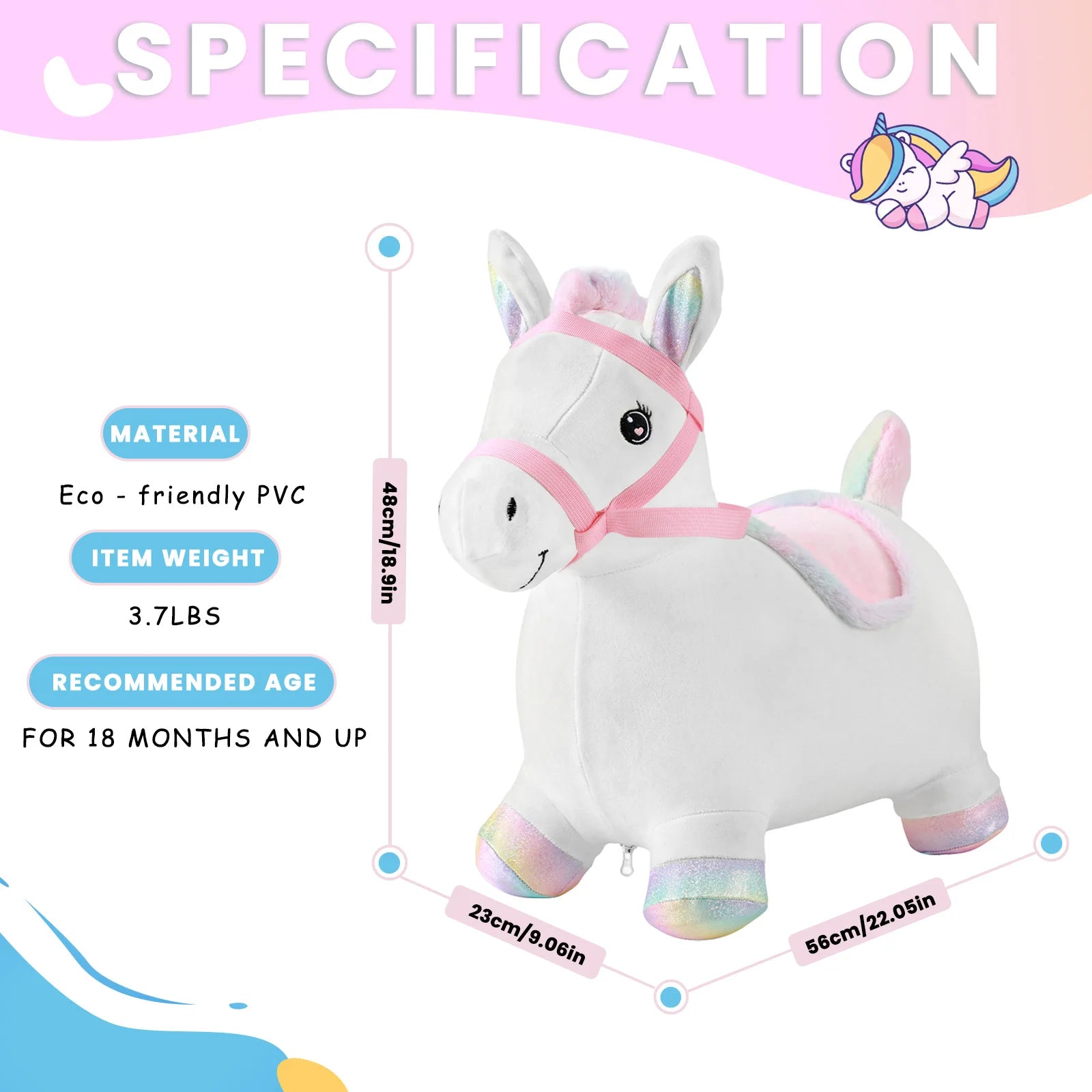 Toddler Plush Bounce Animals