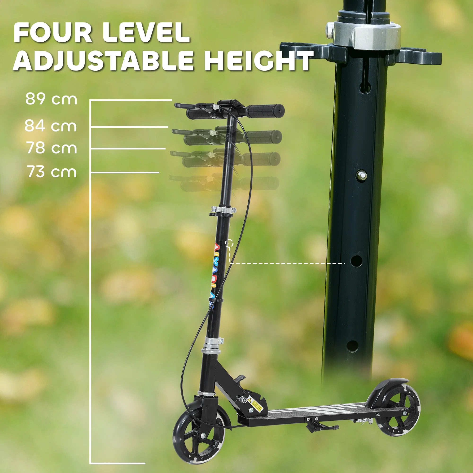 Kids Adjustable Folding Scooter with LED Wheels