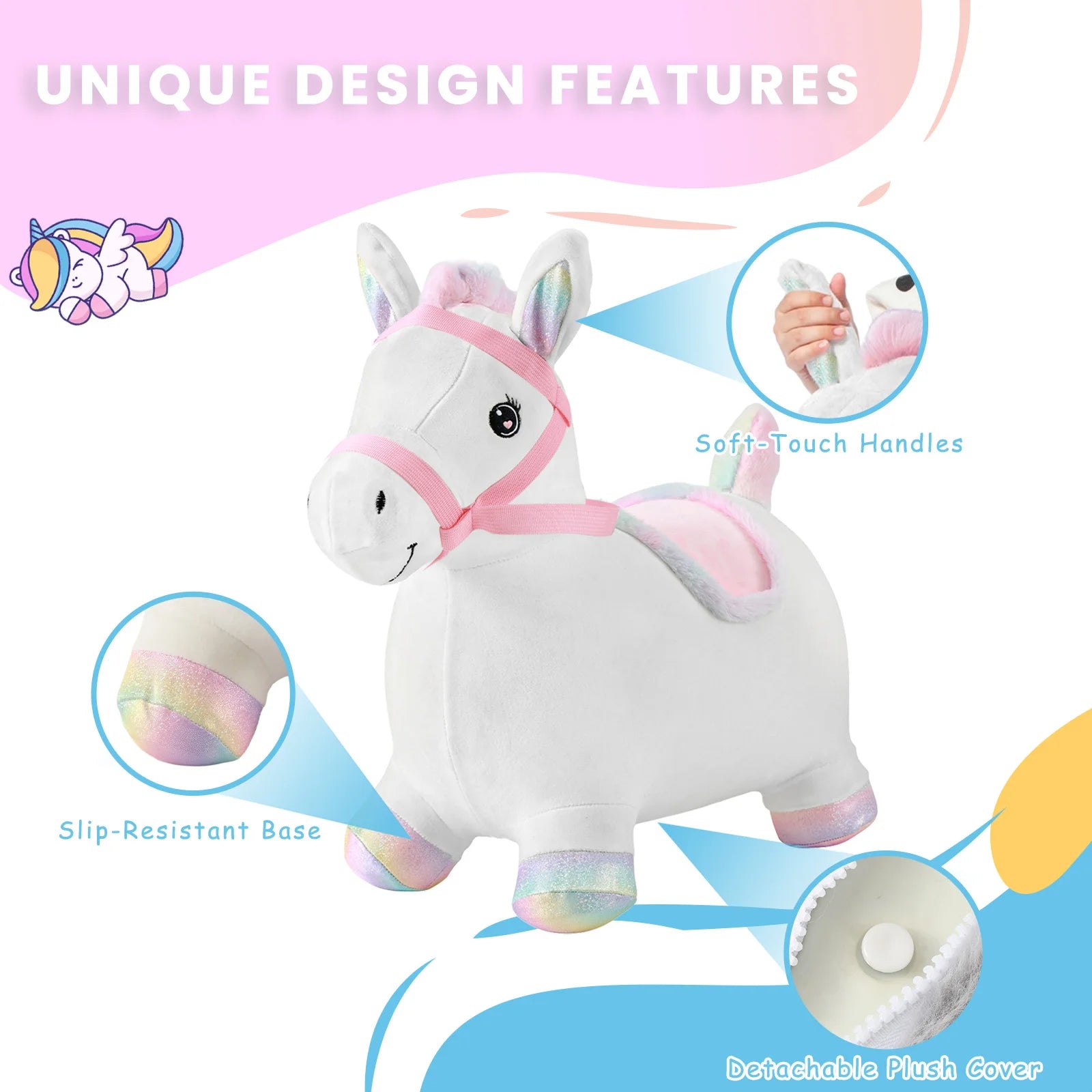 Toddler Plush Bounce Animals