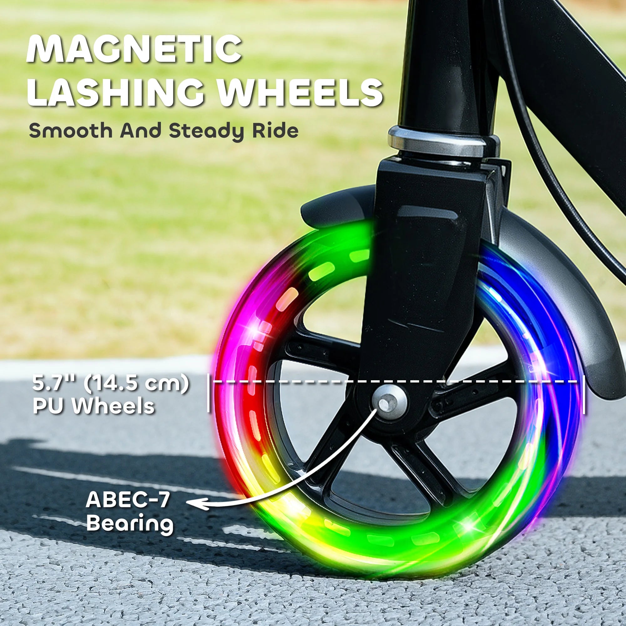 Kids Adjustable Folding Scooter with LED Wheels