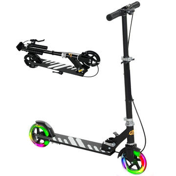Kids Adjustable Folding Scooter with LED Wheels